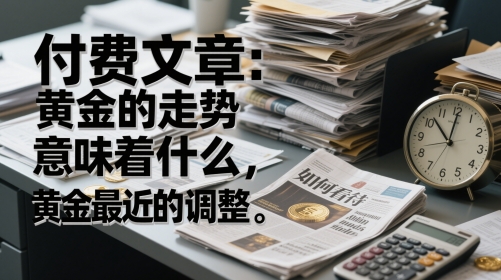 付费文章：黄金的走势意味着什么，如何看待黄金最近的调整-迦哆网创社