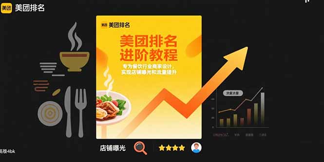 美团排名进阶教程：专为餐饮行业商家设计，实现店铺曝光和流量提升-迦哆网创社