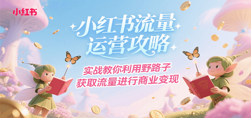 小红书流量运营攻略，实战教你利用野路子获取流量进行商业变现-迦哆网创社