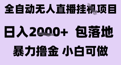 最新全自动抖音无人直播挂G项目，日入2k+ 包落地暴力撸金，小白可做【揭秘】-迦哆网创社