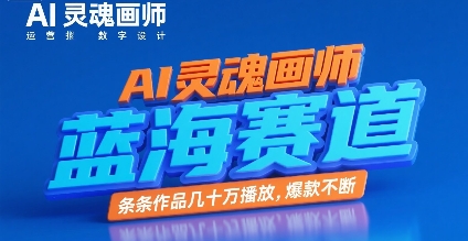 AI灵魂画师，蓝海赛道，条条作品几十W播放，爆款不断-迦哆网创社