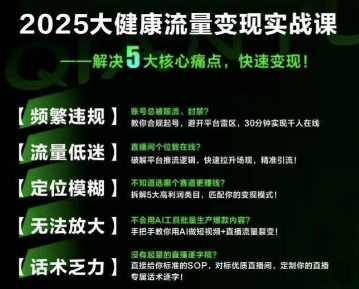 大健康流量全域新增长8.0，三月底线下课视频，大健康万亿蓝海，从类目突围到模式迭代-迦哆网创社