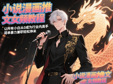 小说漫画推文女频教程，让所有小白从0成为行业内高手，简单暴力兼职轻松挣米-迦哆网创社