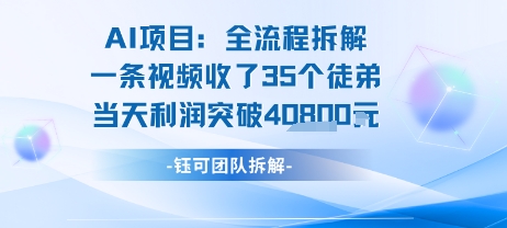 AI收徒变现闭环：一条视频收35人，日入1k+(附完整SOP)-迦哆网创社