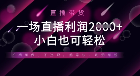 半无人直播带货，一场利润数张，适合所有平台玩法，小白也可轻松-迦哆网创社