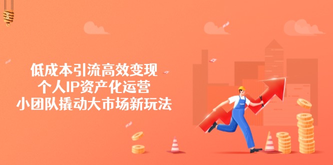 低成本引流高效变现，个人IP资产化运营，小团队撬动大市场新玩法-迦哆网创社