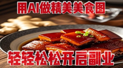 用AI做精美美食图，无需专业设备拍摄，轻轻松松开启副业-迦哆网创社