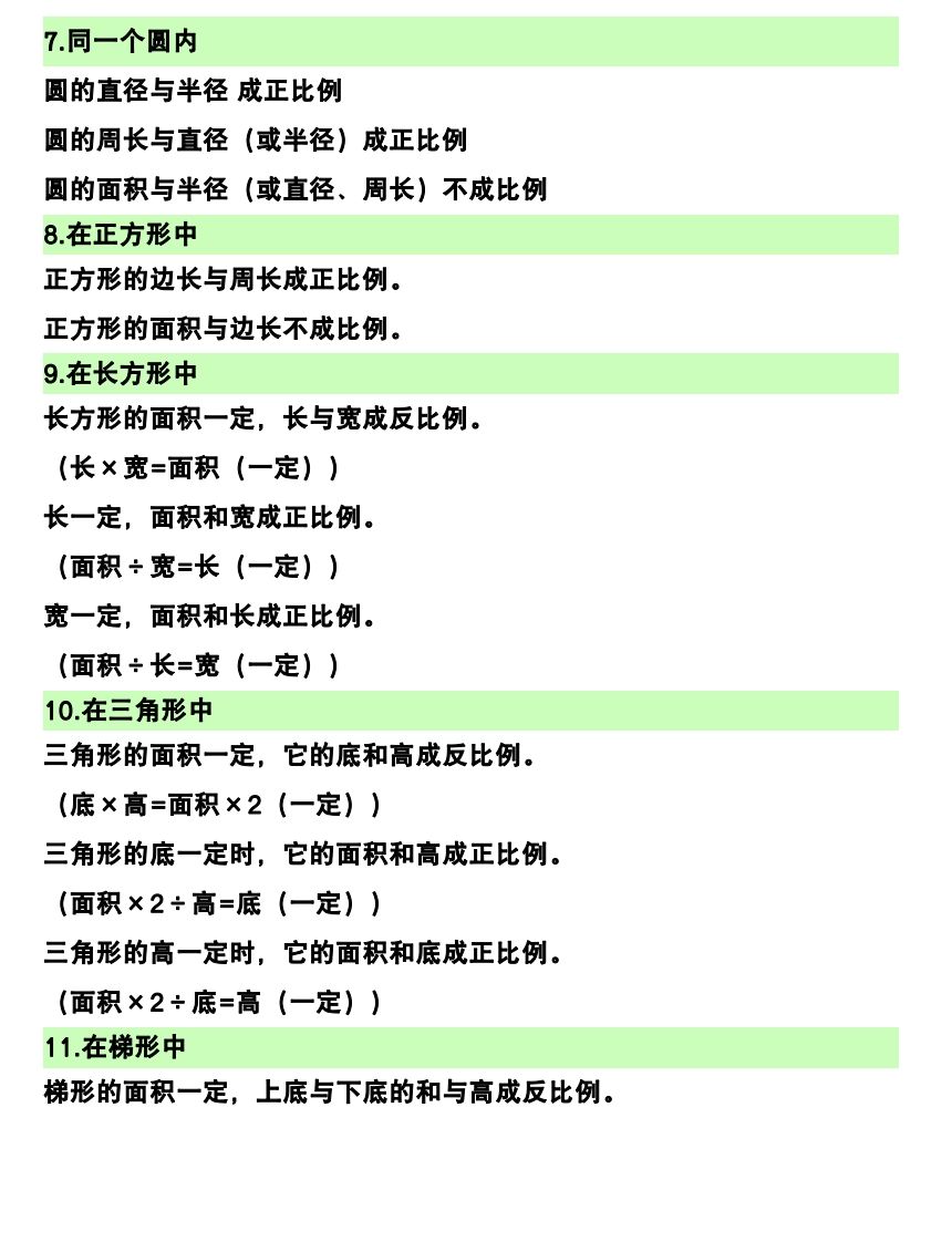 六下数学（正比例和反比例）易错知识点-迦哆网创社