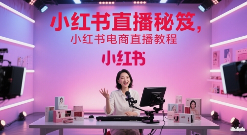 小红书直播秘笈，小红书电商直播教程-迦哆网创社