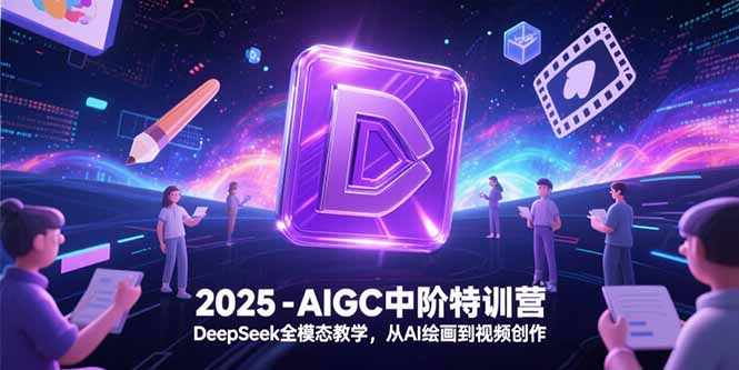 2025-AIGC中阶特训营，DeepSeek全模态教学，从AI绘画到视频创作-迦哆网创社