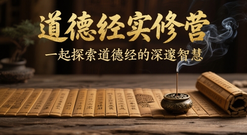 道德经实修营，一起探索道德经的深邃智慧-迦哆网创社