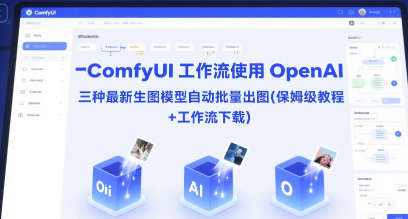 ComfyUI 工作流使用 OpenAI 三种最新生图模型自动批量出图(保姆级教程+工作流下载)-迦哆网创社