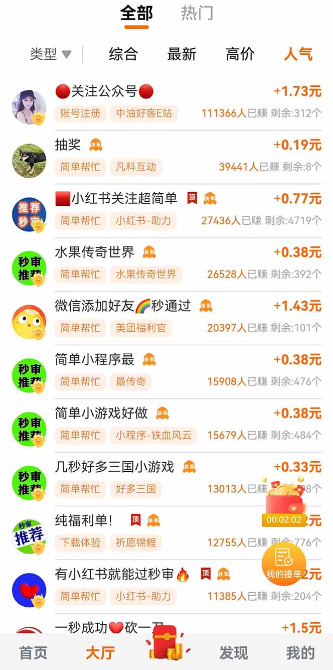零撸小项目免费分享 点赞助力 无任何门槛 手机随时可做  单日收益200＋-迦哆网创社