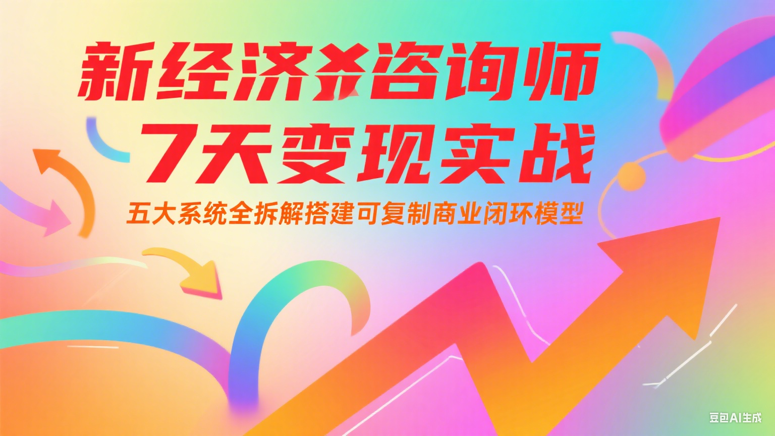新经济咨询师 7 天变现实战：五大系统全拆解搭建可复制商业闭环模型-迦哆网创社