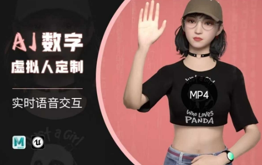 Ai数字人虚拟(智能体)实时语音交互特训营，​自行定制超写实角色AI数字人交互技术-迦哆网创社