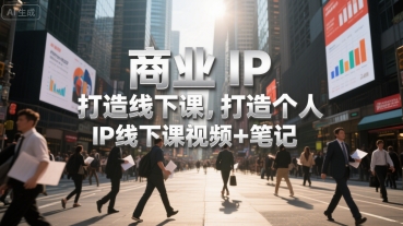 商业IP打造线下课，打造个人 IP线下课视频+笔记-迦哆网创社