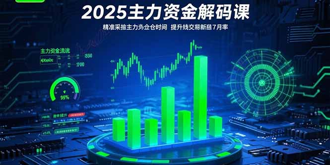 2025主力资金解码课：精准捕捉主力建仓时机，提升短线交易胜率(更新7月-迦哆网创社
