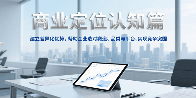 商业定位认知，建立差异化优势，帮助企业选对赛道、品类与平台，实现竞争突围-迦哆网创社