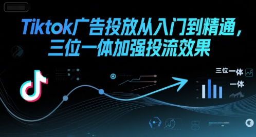 Tiktok广告投放从入门到精通，三位一体加强投流效果-迦哆网创社