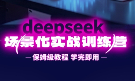 DeepSeek场景化实战训练营，保姆级教程，学完即用，手把手教你用DeepSeek提升效率-迦哆网创社