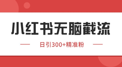 小红书截流同行客源，独家野路子获客玩法 日引200+暴力获客【揭秘】-迦哆网创社
