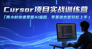 Cursor项目实战训练营，两小时快速掌握AI编程，零基础也能轻松上手-迦哆网创社