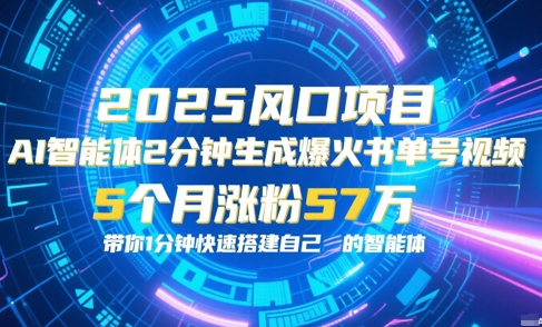 AI智能体2分钟一键生成爆火书单号原创视频，5个月涨粉57w，带你零代码1分钟搭建智能体-迦哆网创社