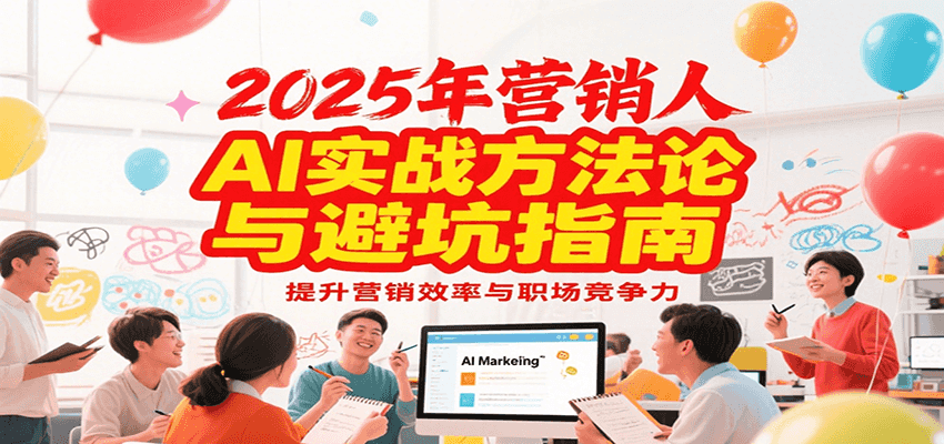2025年营销实战方法论与避坑指南，利用AI提升营销效率与职场竞争力-迦哆网创社