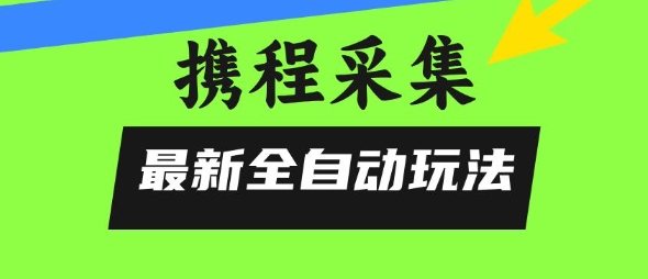 携程信息采集全自动玩法，0风控，无脑开干【揭秘】-迦哆网创社