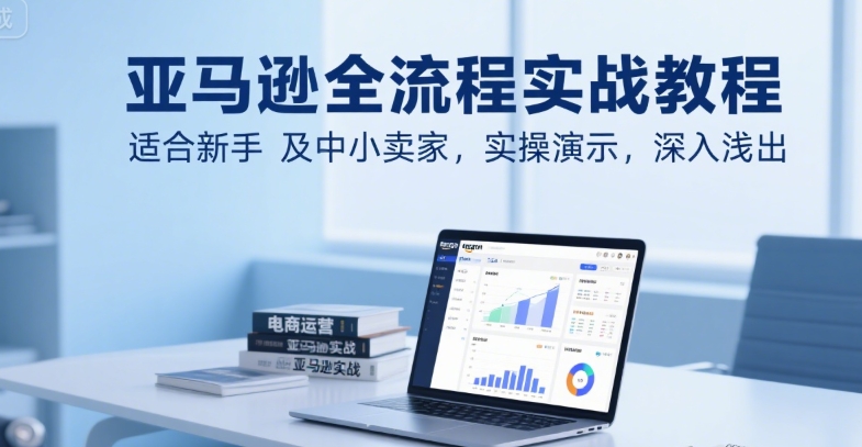 亚马逊全流程实战教程，适合新手及中小卖家，实操演示，深入浅出-迦哆网创社