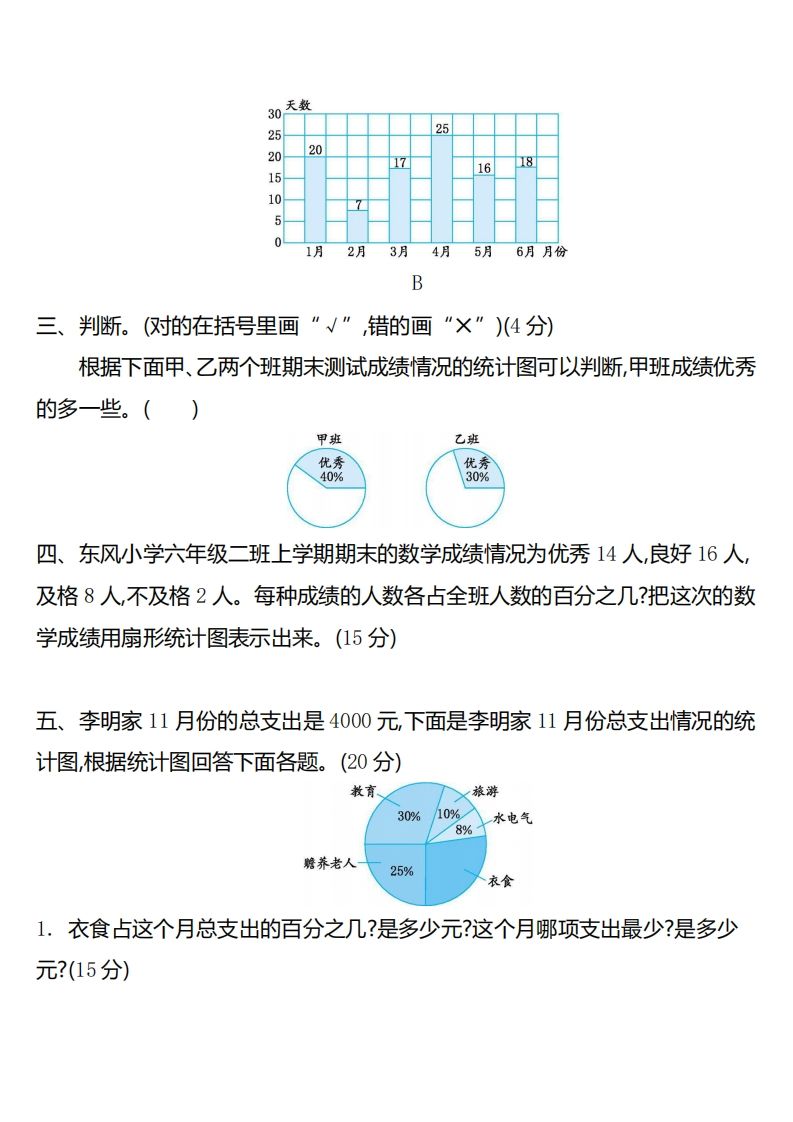 六下苏教版数学第一单元测试卷-2-迦哆网创社