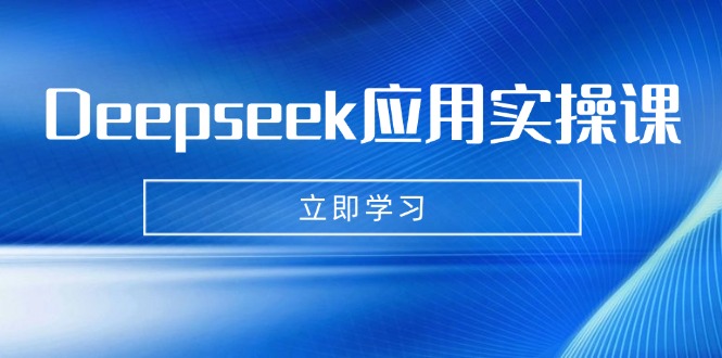 Deepseek应用实操课：AI制作数字妈妈、写真、短视频，辅导作业，PPT制作等-迦哆网创社