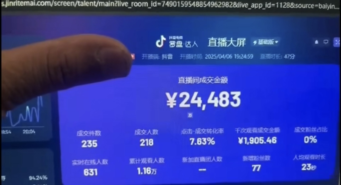 抖音破价直播，靠不露脸读稿子， 日入多张，100%起号-迦哆网创社