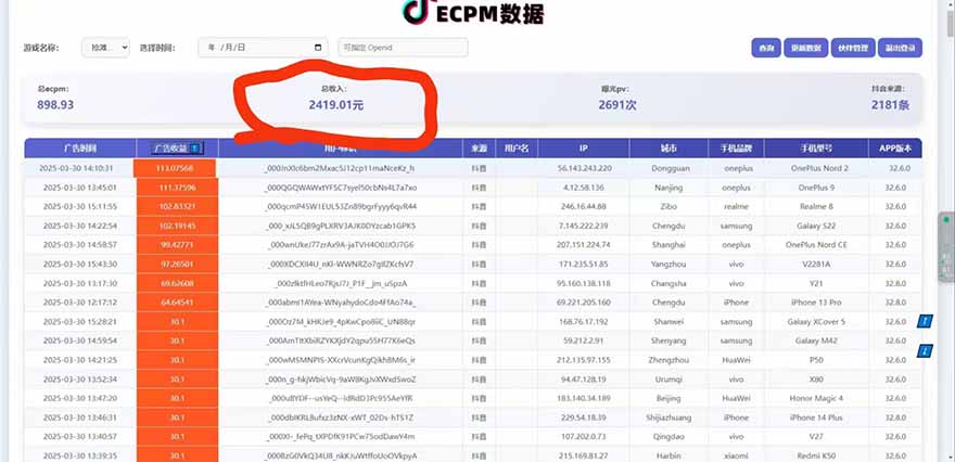 抖音官方小游戏2025全网最新玩法，暴利赚钱项目，单机日入2000+-迦哆网创社