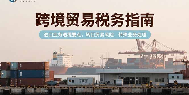 跨境贸易税务指南，进口业务退税要点，转口贸易风险，特殊业务处理-迦哆网创社