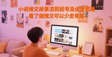 小说推文故事混剪起号及运营思路，看了做推文可以少走弯路-迦哆网创社