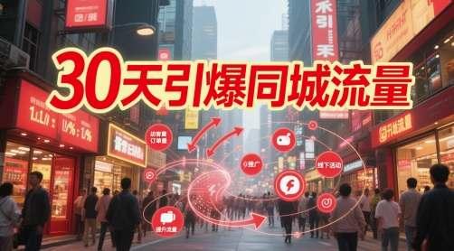 30天引爆同城流量：团购篇 认知篇 流量篇 来客篇 达人篇 老板人设IP篇 投流篇-迦哆网创社