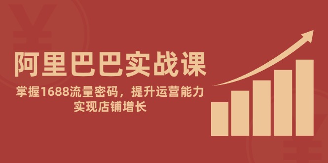 阿里巴巴实战课：掌握1688流量密码，提升运营能力，实现店铺增长-迦哆网创社